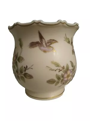 Vintage Gold Trimmed Hand Painted Lenwile Ardalt Pot Planter. 5  H X 5   • $4.95