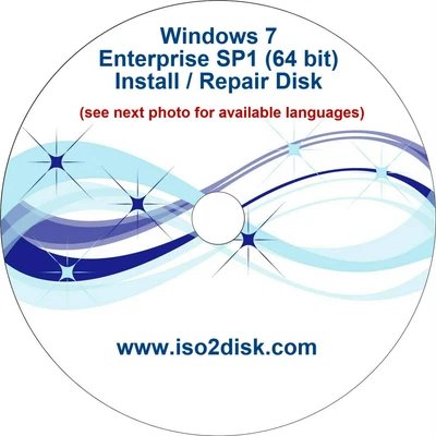 £6.99 • Buy Windows7 Enterprise Install Disk (64bit)