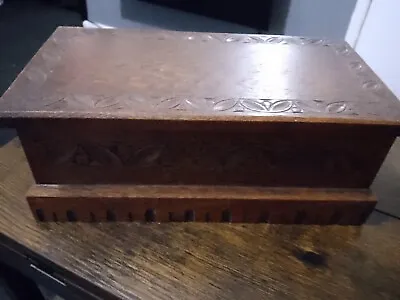 Vintage Wooden Musical Trinket Box Working • £5