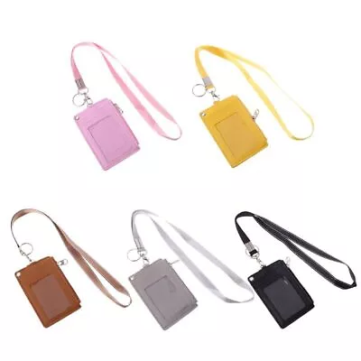 Business Credit Card ID Badge Coin Purse Holder Neck Strap Lanyard Keychain • £6.46