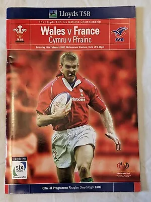 Wales V France 16 September 2002 Official Match Programme • £2