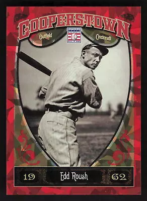 Edd Roush 2013 Panini Cooperstown #16 Red Crystal /399 {0722 • $2.79