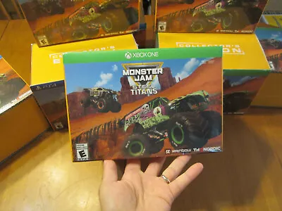 Monster Jam Steel Titans Collectors Edition Xbox One Grave Digger Gold Steelbook • $94.41