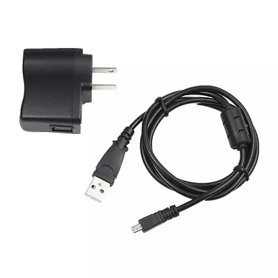 USB AC Adapter Charger +USB Cord For Panasonic DMC-ZS20 DMC-XS1 TZ55 FX80 Camera • $6.06