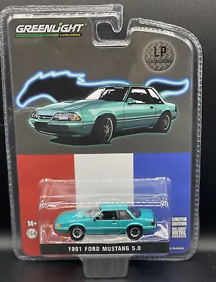 Greenlight 1991 Ford Mustang 5.0 LX Coupe Calypso 1:64 Diecast Exclusive Release • $19.99