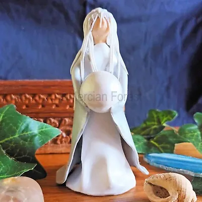 Selene Pagan Moon Goddess Figurine Statue - Pagan Altar Decoration Wiccan Witch • £26