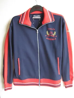 Vintage Kappa Tracksuit Navy Blue Top Jacket Small Retro 80s 90s Britpop Blur  • £39.99