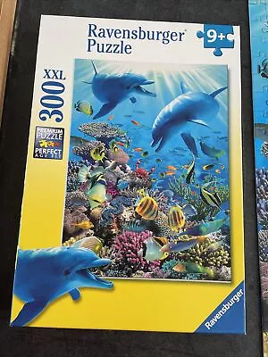 Ravensburger Underwater Adventure Puzzle 300 XXL Piece Dolphin Ocean Complete • $12.99