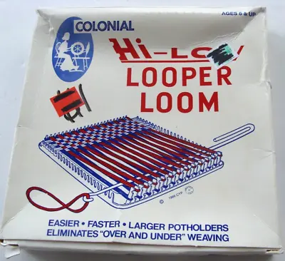 VTG Colonial Plastic Weaving Looper Loom Original Box No Hook Or Loops USA • $12.99