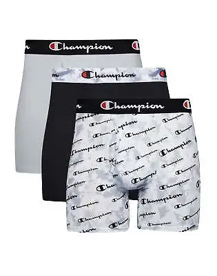 Champion Men's Total Support Pouch Boxer Briefs Pack Moisture Wicking 3-Pack • $25.50