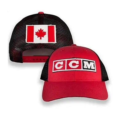 $27.99 • Buy CCM Hockey Team Canada Olympics Mesh Trucker Adjustable Snapback Icon Cap Hat 