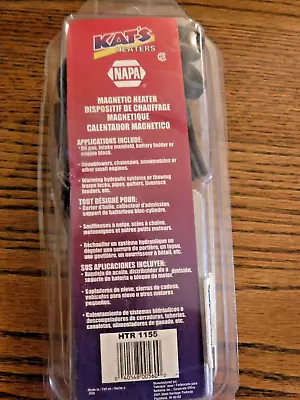 Kat's Magnetic Engine Oil Block Heater  HTR 1155 New In Package • $40