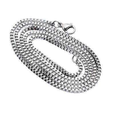 Stainless Steel 19 5/8 In (50cm) 2 Mm Box Neck Chain Necklace • $7.49