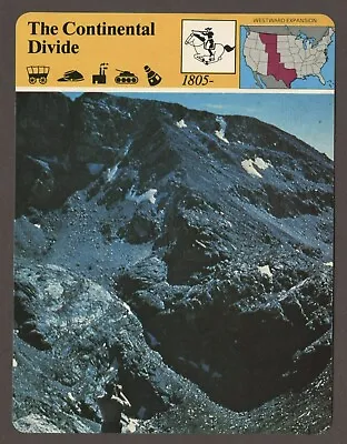 The Continental Divide  Story Of America Old West History Card • $10.17