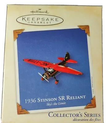 $27.95 • Buy 2003 Keepsake - 1936 Stinson SR Reliant - Sky's The Limit - 7th In Series.