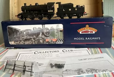 Bachmann 32-830 Ivatt Class 2 LMS Black 2-6-0 Loco DCC Ready Runs Well & Boxed • £40