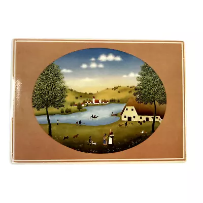 Villeroy & Boch Vilbo Card  SUMMER Unused 4 X 6 Porcelain Postcard    W. Germany • $19.49