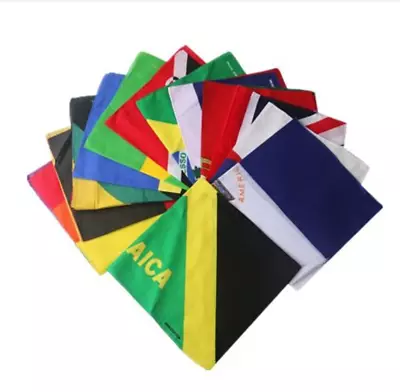 Country Brazil Caribbean Bandana Flag St Lucia Trinidad Uk • £4.99