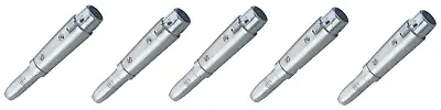 5 Pack - PC-TE014 1/4  Female Mono Jack TS To 3 Pin Female XLR Microphone • $8.33
