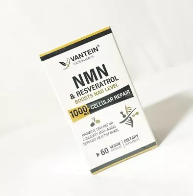 Vantein NAD+ & Resveratrol 1000MG 60 Caps (Exp 12/26) • $24.40