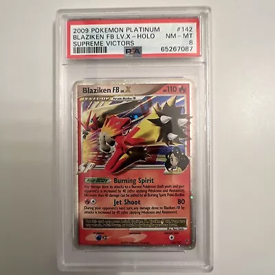 $49 • Buy PSA 8 Blaziken FB Lv.X 142/147 Holo Platinum Pokemon Card 2009
