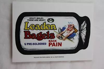 Leaden Bagels Topps 2012 Wacky Packages Old School 4 Sticker Trading Card • $1.74