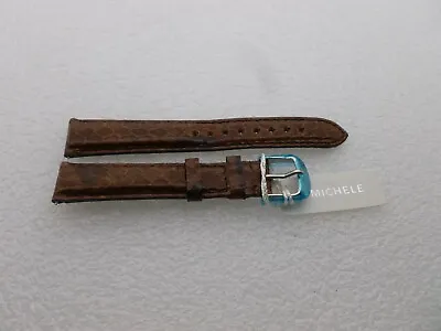 Genuine Michele 16mm Brown Python  Watch Band Strap New • $32.77