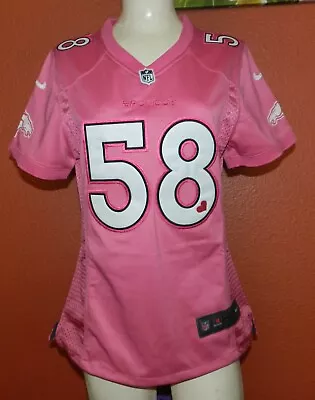 New Nike Von Miller Denver Broncos NFL Jersey Women's Size Small Pink Sewn • $50