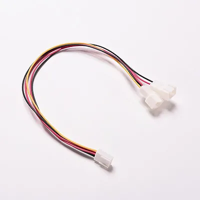 3 Pin PC Case Fan Power Splitter Cable Lead 1 Female To 2 Male MotherboarD:-o • $1.13