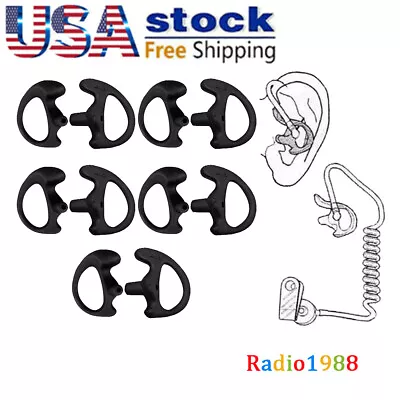 5 Pair XS Left & Right Earbud Earmold For Earpiece Acoustic Tube Two-Way Radios • $7.99