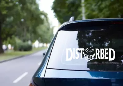 Disturbed Car Decal Vinyl Band Logo Bumper Glossy Sticker Nu Metal Alternative • $4.50