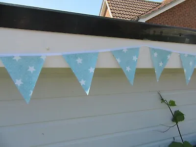 Pvc Garden Bunting Blue Star Design • £6