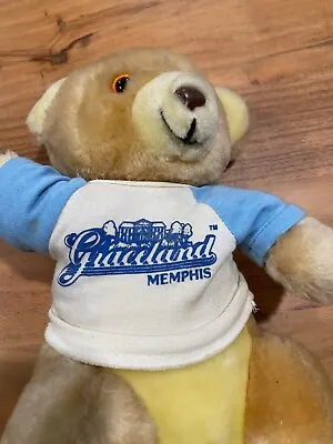 Vintage Elvis Presley Plush Teddy Bear Graceland Memphis 1983 80s 8  Made In USA • $19.99