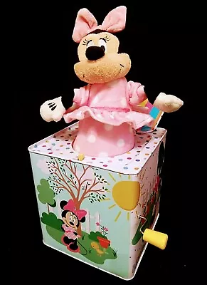  2014 Disney Baby Minnie Mouse Jack-in-The-Box  🌈Somewhere Over The Rainbow 🌈  • $24.99