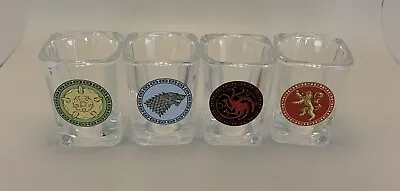 Game Of Thrones Shot Glasses - Set Of 4 - HBO Official • £14.46