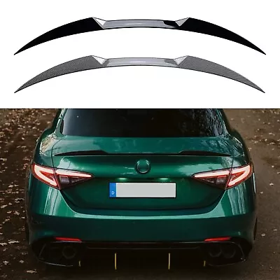 Gloss Black Rear Trunk Spoiler Lip Wing For Alfa Romeo Giulia Sedan 2015-2023 Ch • $105.39