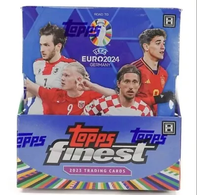 2023 2024 Topps Finest Road To UEFA Euro 2024 Soccer HOBBY Box SEALED 2 Autos • $185.95