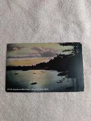 Postcard 1911 Sunrise On Black Lake Macatawa Park Michigan • $7.50