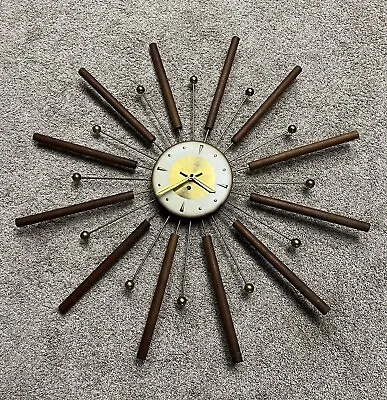 Welby Starburst Clock Vintage • $350