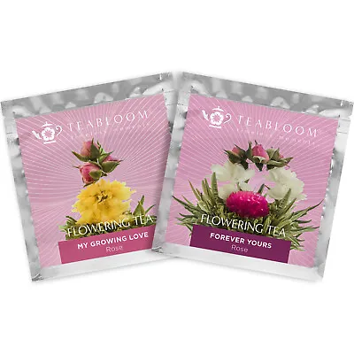 $7.95 • Buy Teabloom Forever Yours And My Growing Love Rose Blooming Tea Flowers