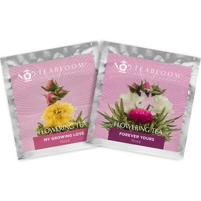 $7.95 • Buy Teabloom Forever Yours And My Growing Love Rose Blooming Tea Flowers
