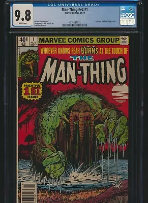 Man Thing 1 Marvel 1980 CGC 9.8 White Pgs Key Newsstand Variant NR .99 • $21.55