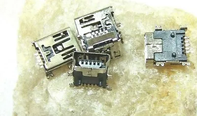 10 Mini USB Older Style Type B Female 5-Pin SMT Solder Mount Connector Jacks • $7.59
