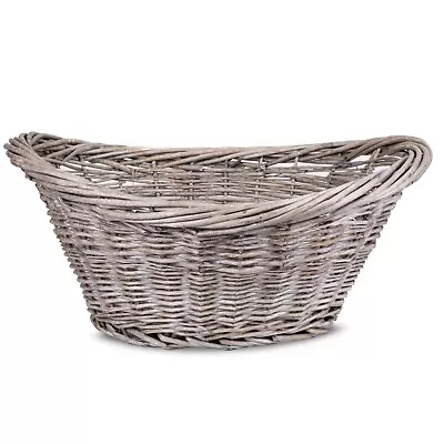 Wickerfield Home Wicker Log Basket Storage With Handles • £16.99