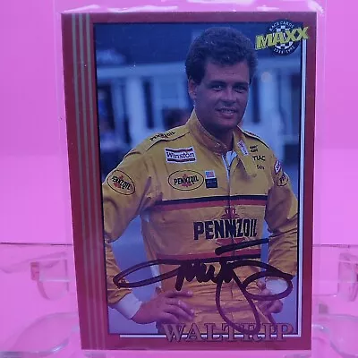 Michael Waltrip Signed Autographed Auto 1992 Maxx NASCAR Card #30 (C556) • $10.99