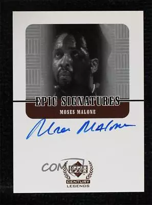 1998-99 Upper Deck Century Legends Epic Signatures Moses Malone #MM Auto HOF • $29
