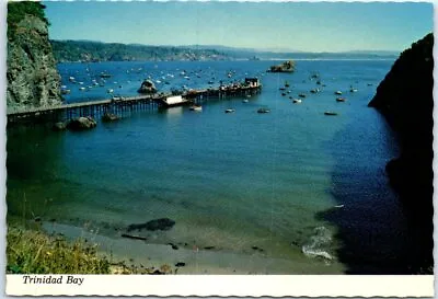 $7.43 • Buy Postcard - Hundreds Of Boats Dot Trinidad Bay During Salmon Season - California