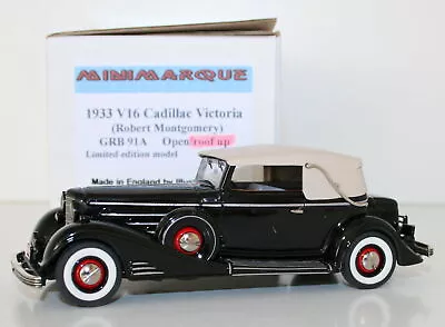 Minimarque 1/43 Grb91a 1933 V16 Cadillac Victoria Robert Montgomery Roof Up Ver • $393.71