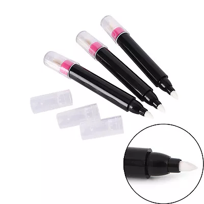 Refillable Nail Polish Edge Corrector Remover Pen 3 Spare Tips Art Manicure C FM • $1.65