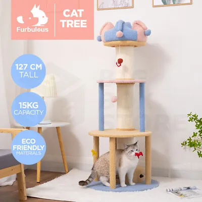 $89.85 • Buy Furbulous 1.27m Cat Tree Tower And Scratching Post Circus Style -Large 